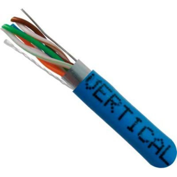 Chiptech, Inc Dba Vertical Cable Vertical Cable, 057-469/S/BL, Cat 5E STP 1000' 4 Pair Bulk Blue-PVC Jacket AWG24 Solid-Bare Copper 057-469/S/BL